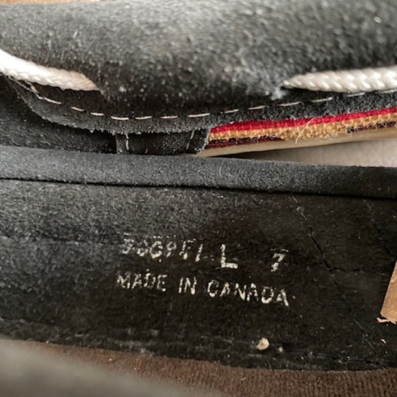 Laurentian Chief moccasin slippers L7 suede leather black aztec inspired - Picture 5 of 16